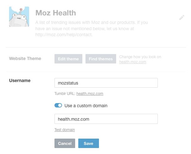 Redirecting your Tumblr to a URL on your site