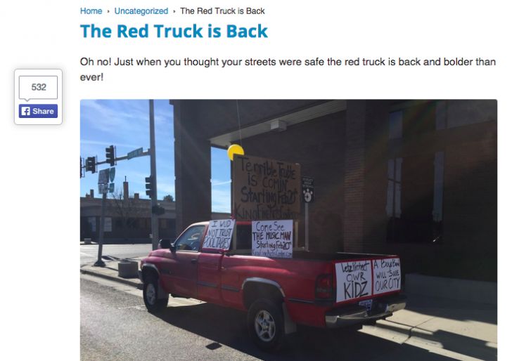 facebook ads red truck