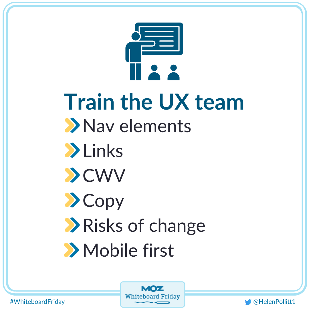 Tips to train the UX team