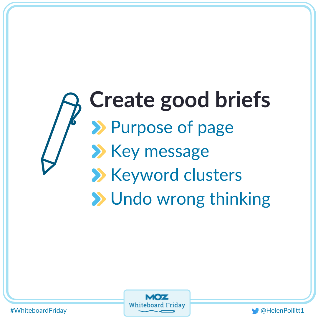 Tips on creating good briefs