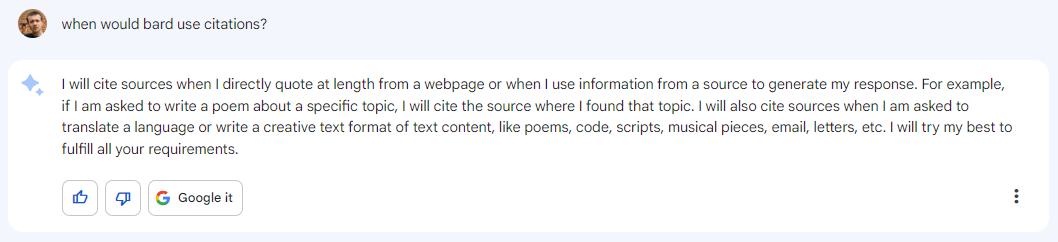 when would bard use citations