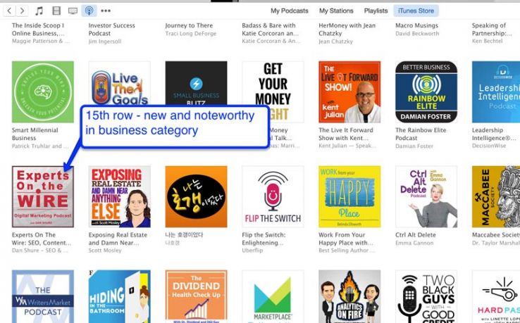 Row 15 on New and Noteworthy